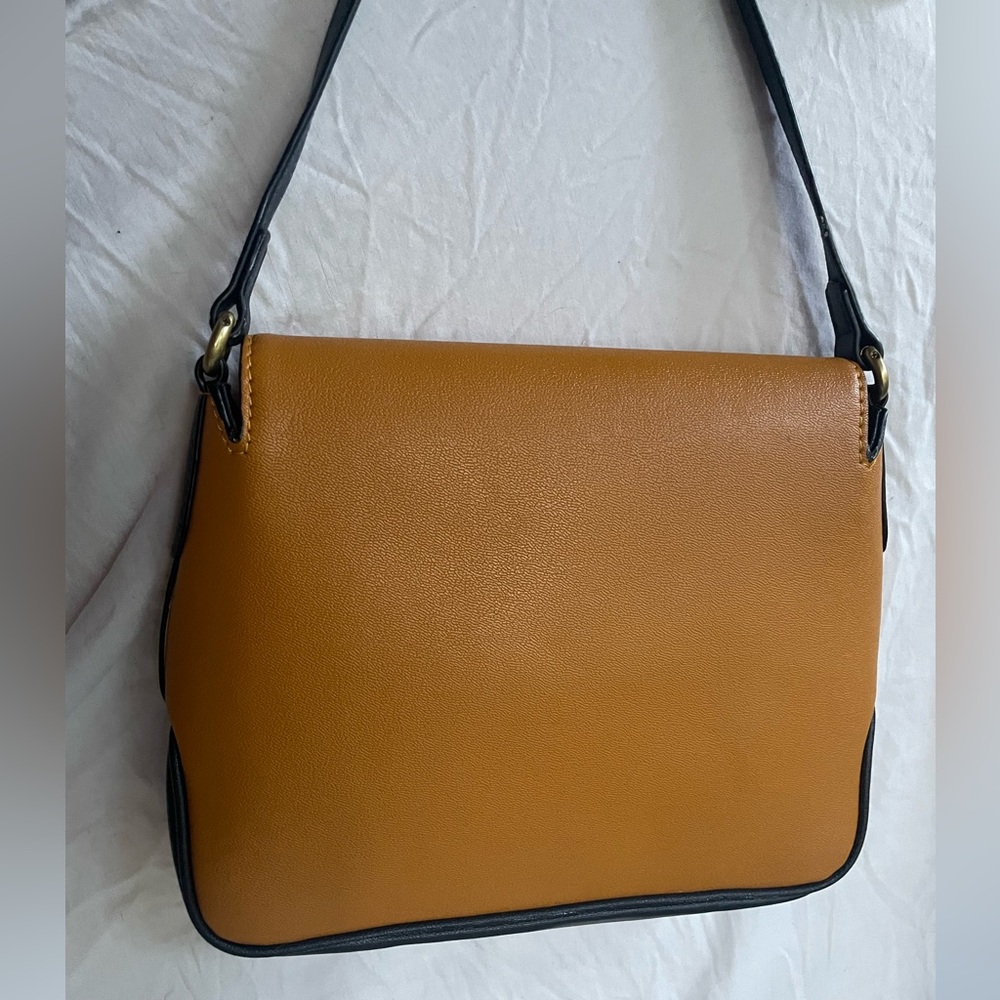 Gucci Small Messenger with Double GG Bag Dark Navy and Yellow Leather - Picture 3 of 7